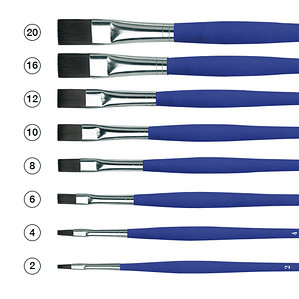 Pinceles Planos Da Vinci Forte Acrylics, Óleo, Acrílico