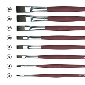 Pinceles Planos Da Vinci College, Óleo, Acrílico