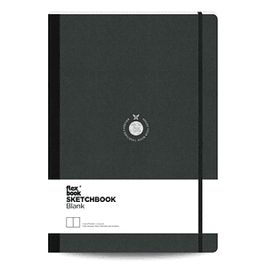 Libreta Sketchbook Flexbook Lomo Negro 22 x 31cm