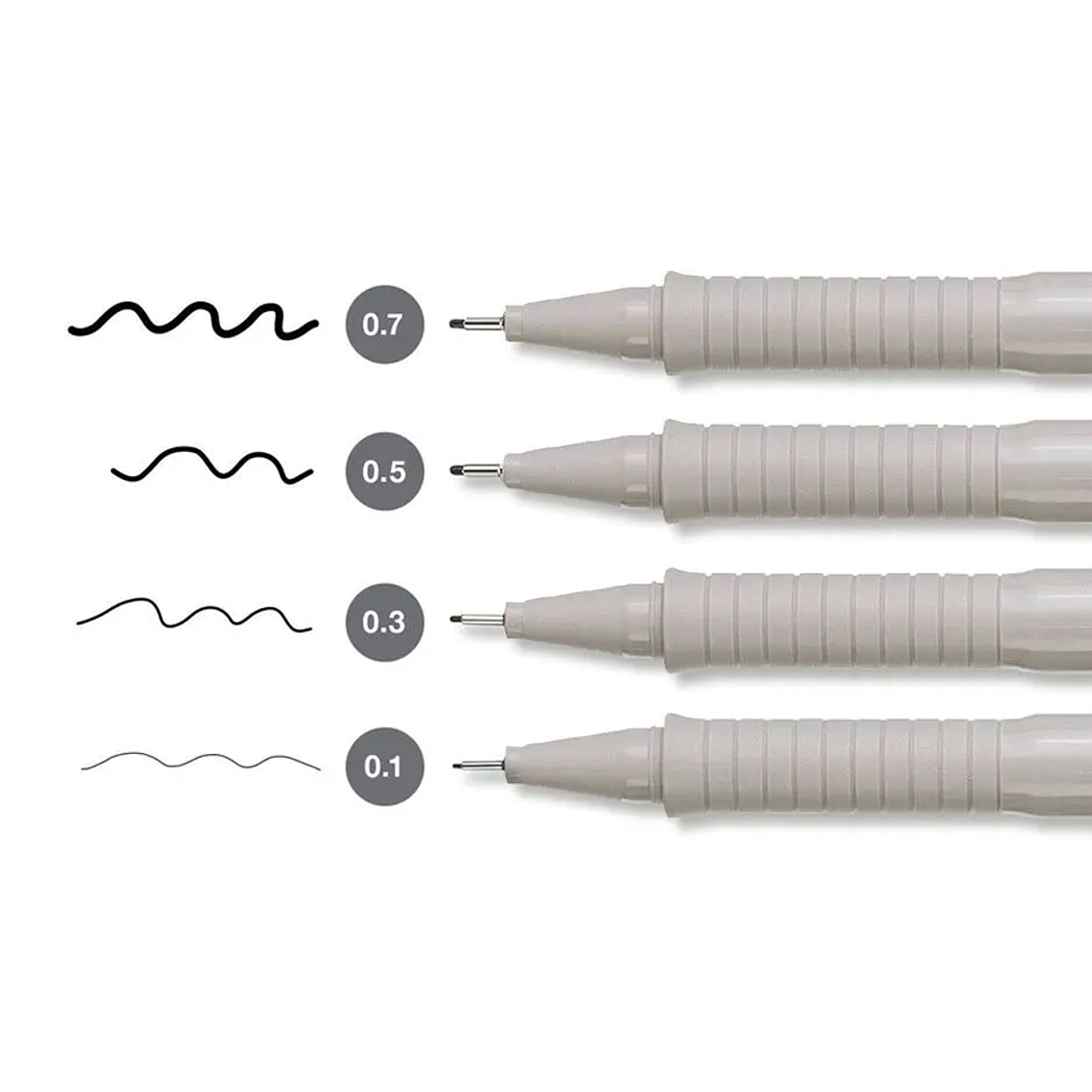 Tiralíneas Ecco Pigment Faber Castell Negro 2