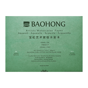 Block Acuarela Profesional 36 x 26 cm, 300 gr