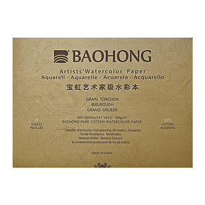 Block Acuarela Profesional 36 x 26 cm, 300 gr