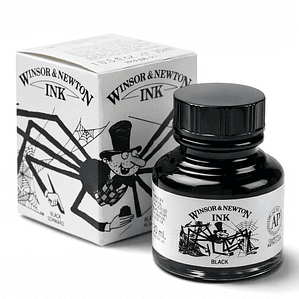 Tinta Negra Dibujo Winsor & Newton 30ml
