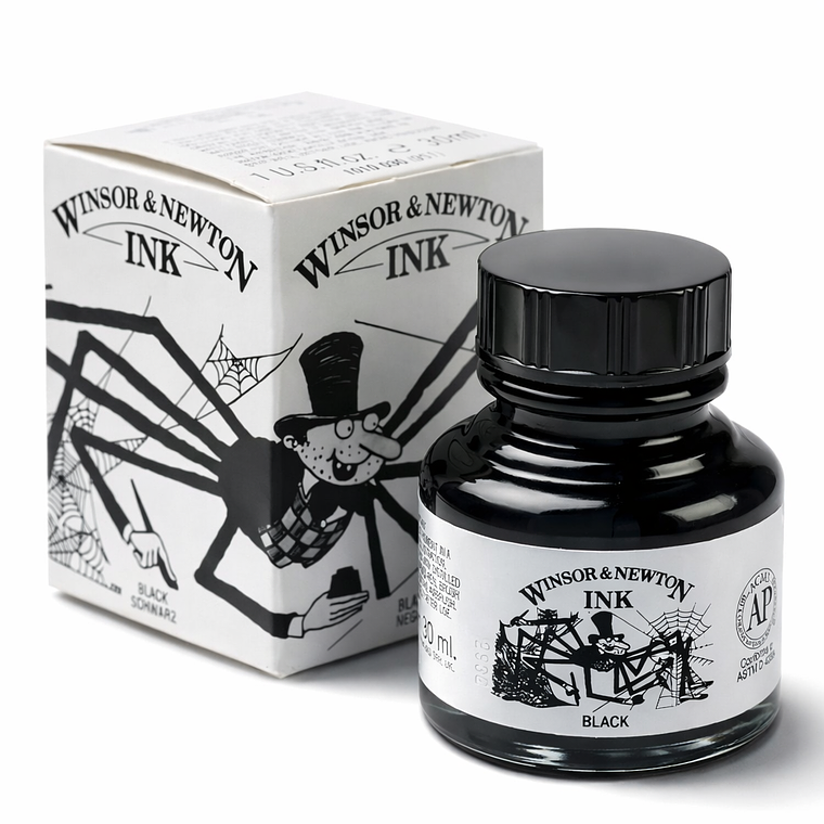 Tinta Negra Dibujo Winsor & Newton 30ml 1