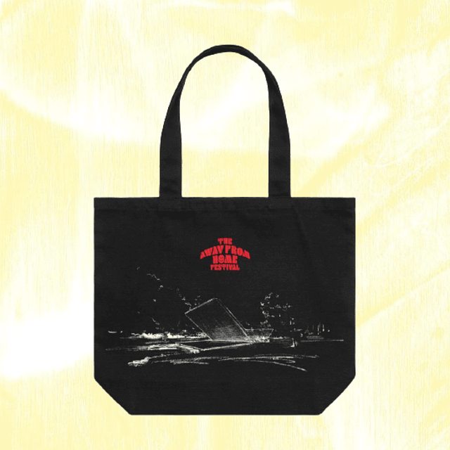 Totebag negro THE AWAY FROM HOME FESTIVAL BLACK TOTE BAG