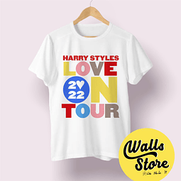 Polera Harry Styles - tour (blanca/negra)