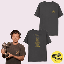 Polera inspirada en Harry Styles/ casa amarilla/setlist