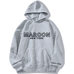 Polerón gris Maroon Choose you Lost you - TS