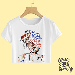 Polera Harry Styles “You know its not the same” dibujo