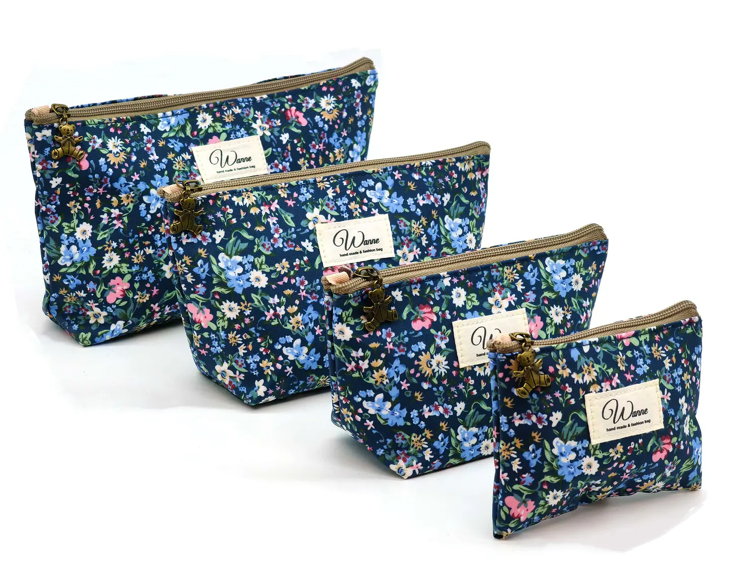 Kit Necessaire Floral Organizadora – 4 Peças 1