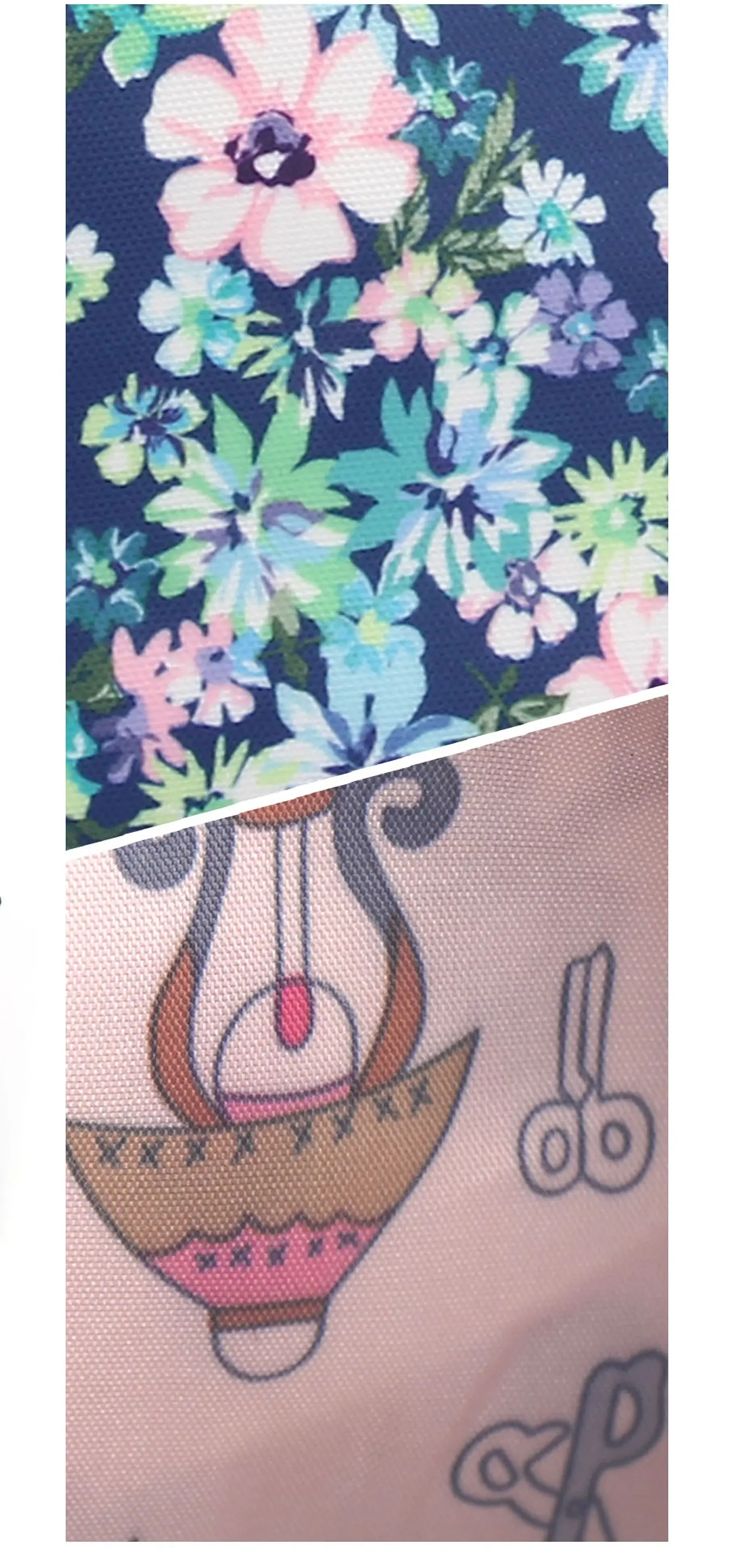Kit Saco Cosmético Floral/ 4 Peças 2