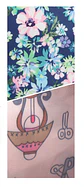Kit Saco Cosmético Floral/ 4 Peças - Thumbnail 2