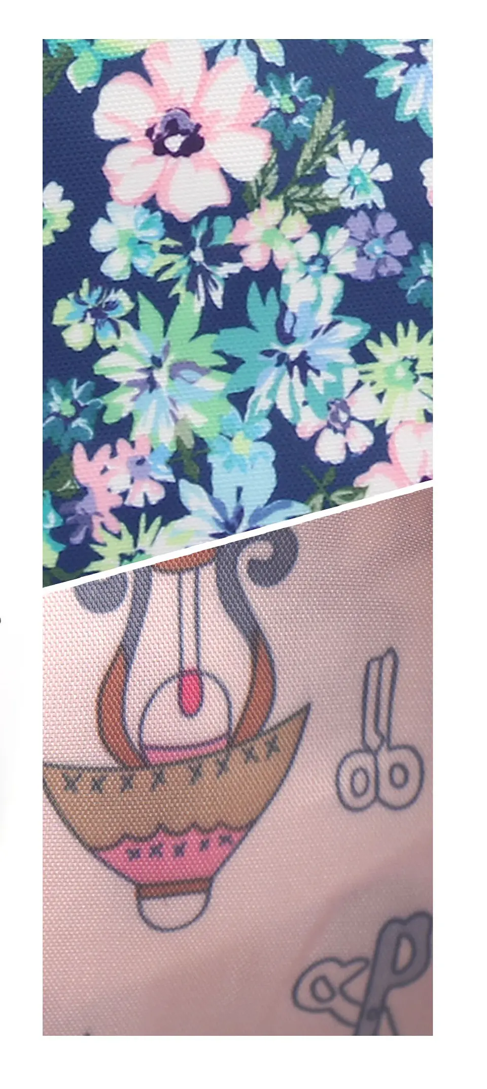 Kit Saco Cosmético Floral/ 4 Peças 2