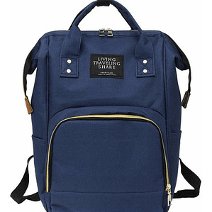 Mochila Multiusos Pañalera Azul Oscuro