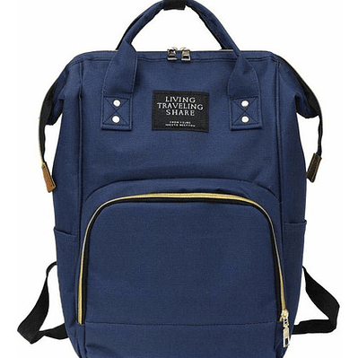 Mochila Multiusos Pañalera Azul Oscuro