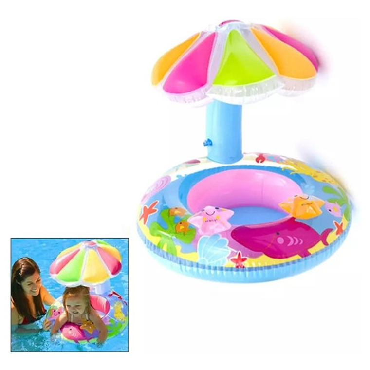 Flotador Sombrilla Playa Piscina Bebé Verano  5