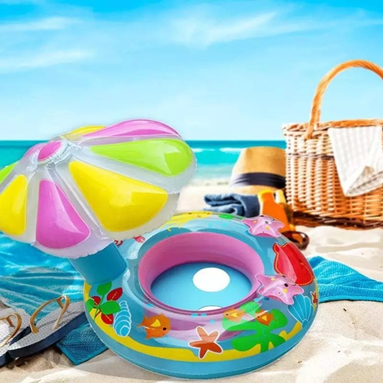Flotador Sombrilla Playa Piscina Bebé Verano  6