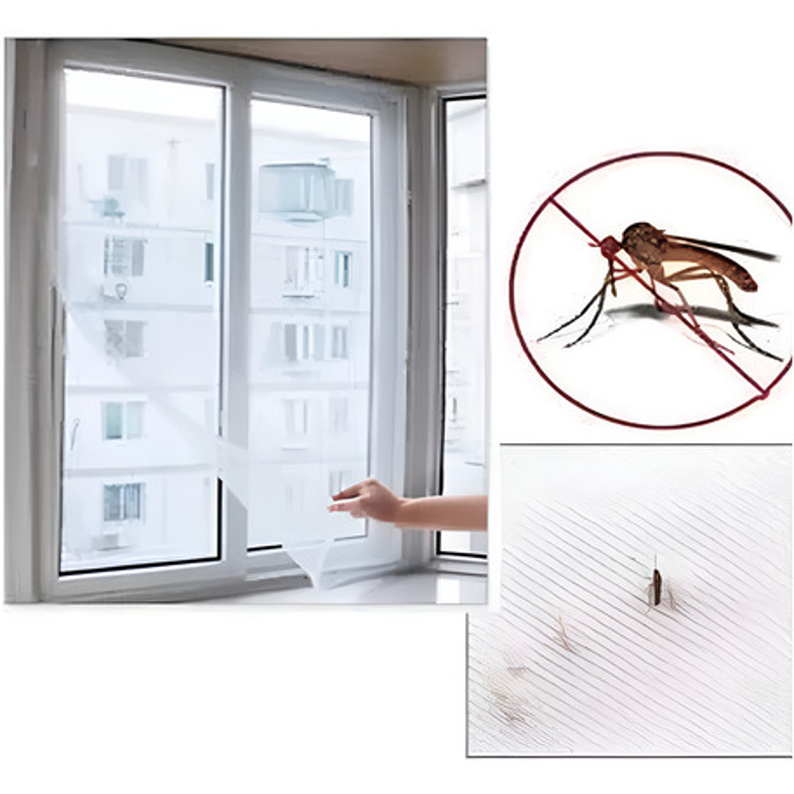 Malla Mosquitera Ventana Mosquitos Moscas 1