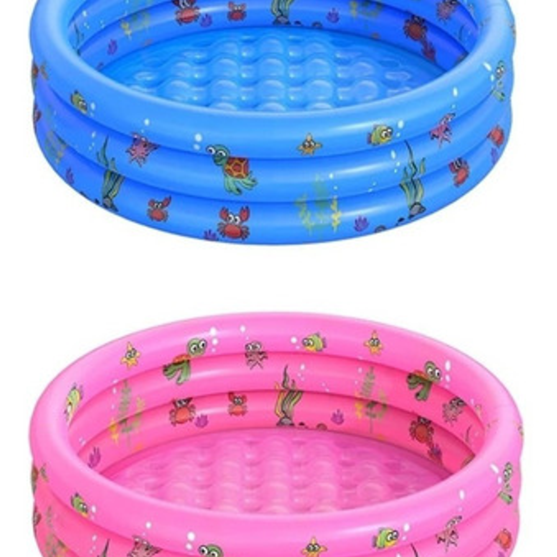 Piscina Redonda Inflable Niños Anillos Colores  5