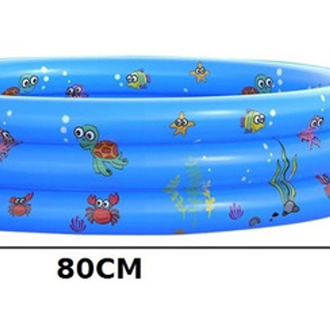 Piscina Redonda Inflable Niños Anillos Colores  8