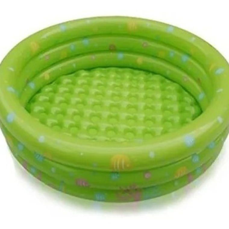 Piscina Redonda Inflable Niños Anillos Colores  12