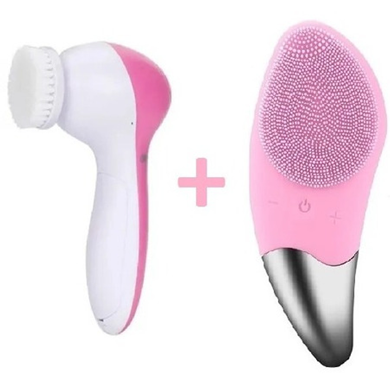 Spa Facial Mini Masajeador Elect + Cepillo Limpiador Facial 2