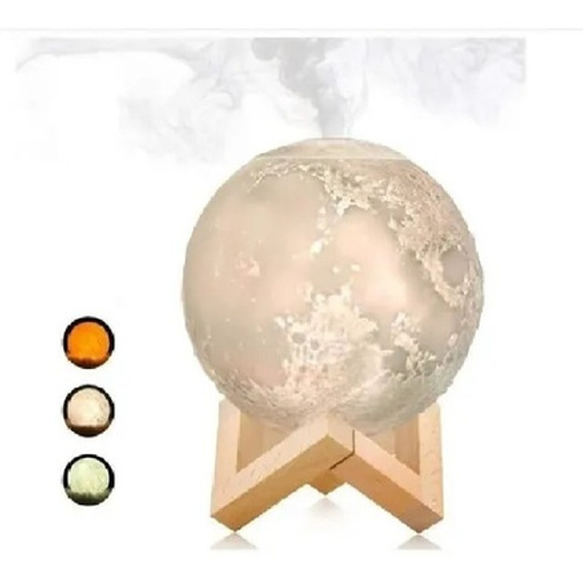 Humidificador Purificador Aire Lampara Luna 3d / Waos  2