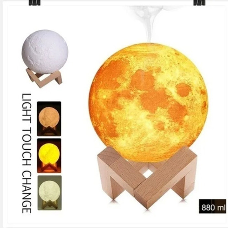 Humidificador Purificador Aire Lampara Luna 3d / Waos  3