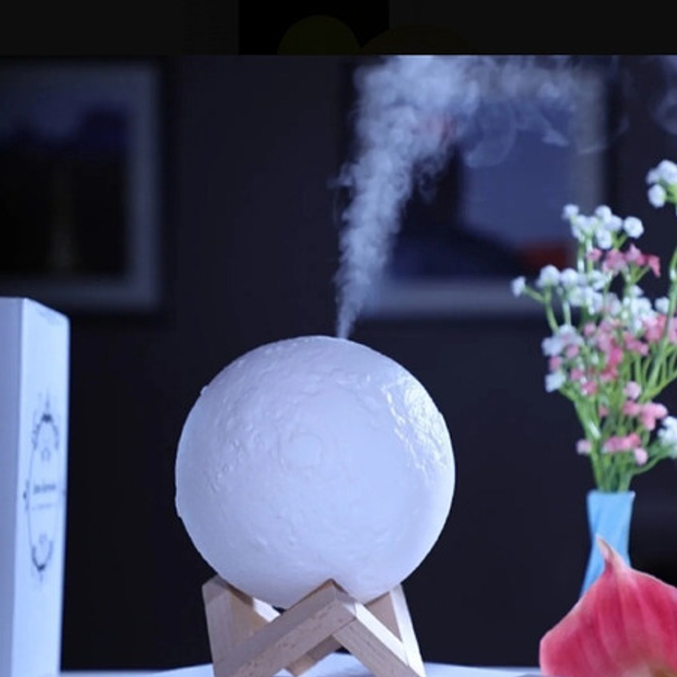 Humidificador Purificador Aire Lampara Luna 3d / Waos  5