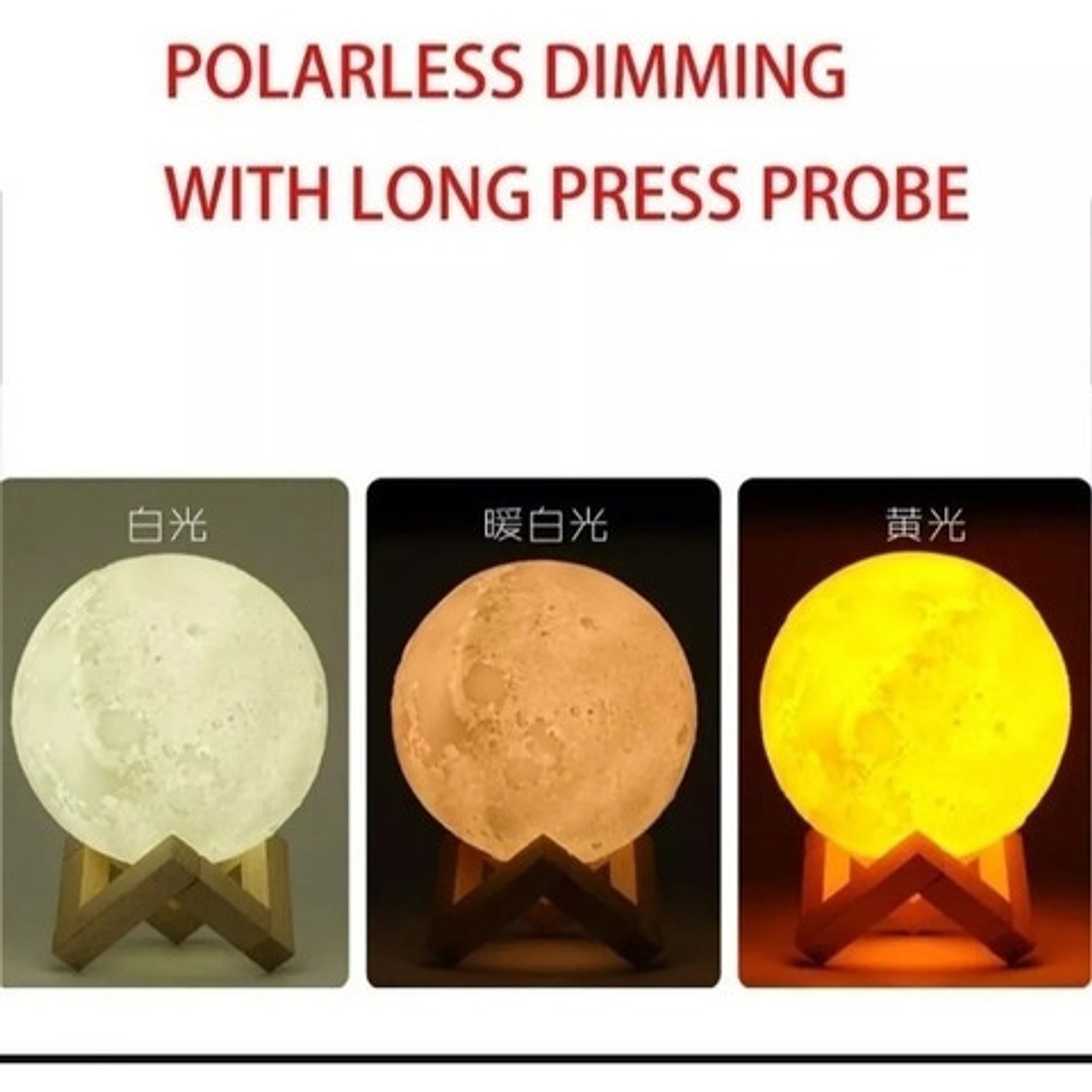 Humidificador Purificador Aire Lampara Luna 3d / Waos  7