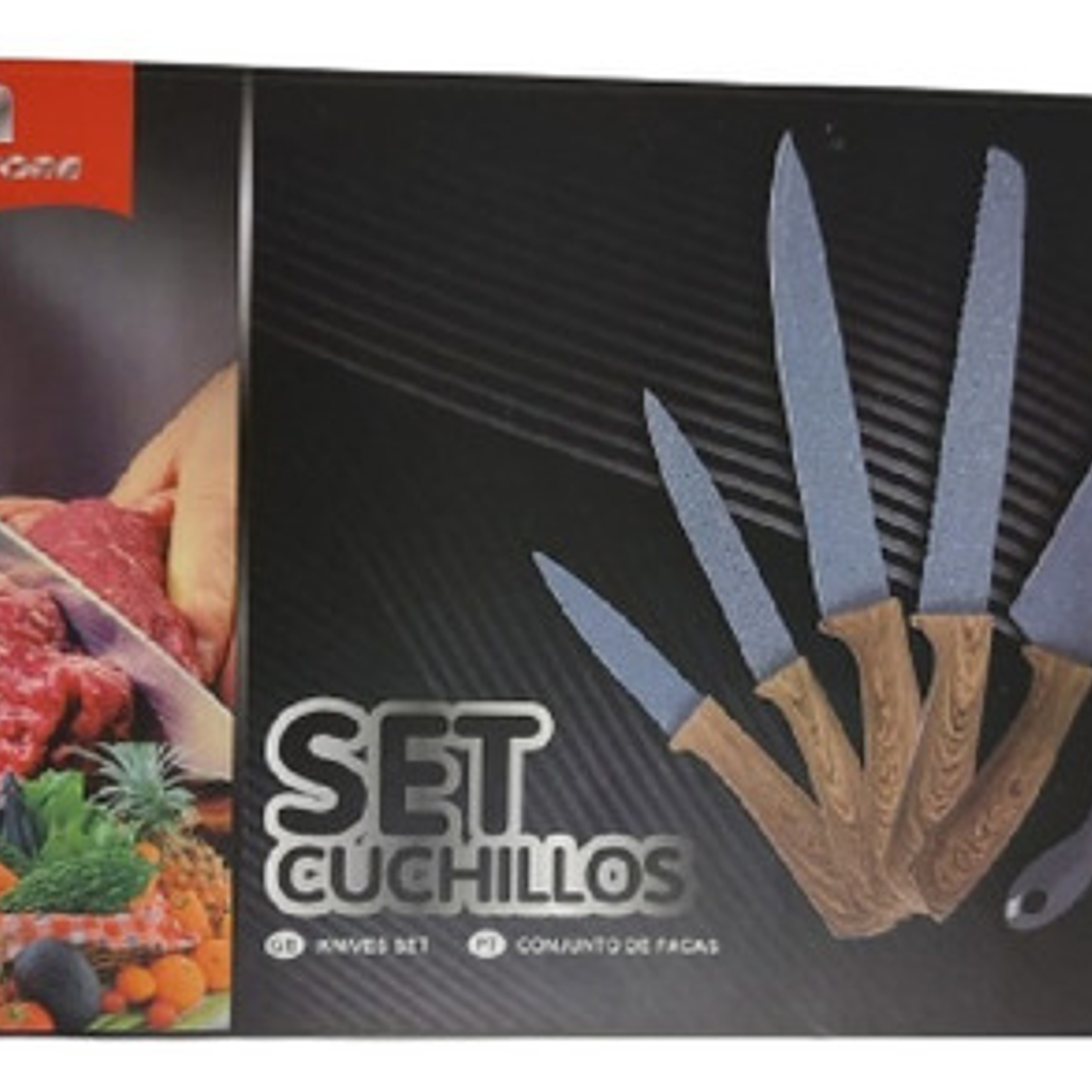 Set 6 Piezas Cuchillos De Cocina Acero Inoxidable  3