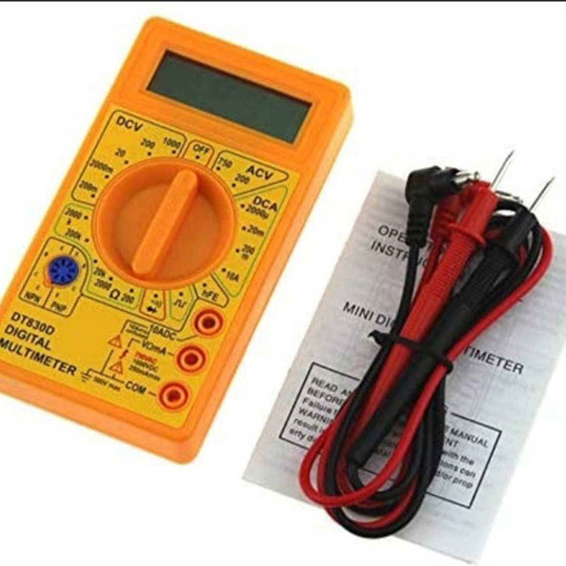 Multimetro Digital Ac/dc Voltímetro Amperímetro/ Waos 2