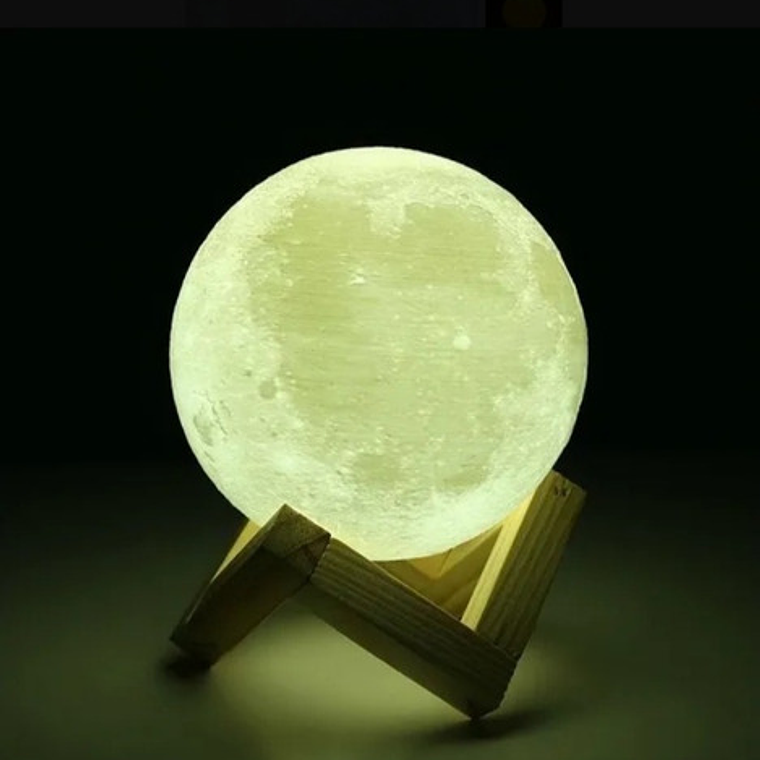 Lampara Velador Luna  3d 15cms  / Waos 5