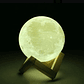 Lampara Velador Luna  3d 15cms  / Waos - Miniatura 5