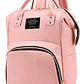 Bolso Mochila Multiusos Pañalera Rosa - Miniatura 1