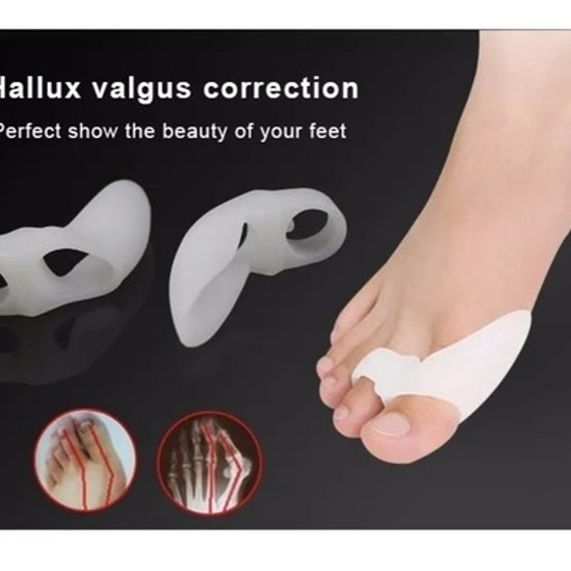 Separador Corrector Juanetes Dedos Pie / Color Blanco Talla Talla Universal 2