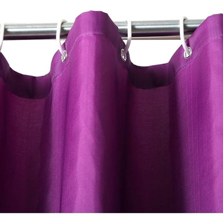 Cortina Ducha Poliester 180x180 Morada  2