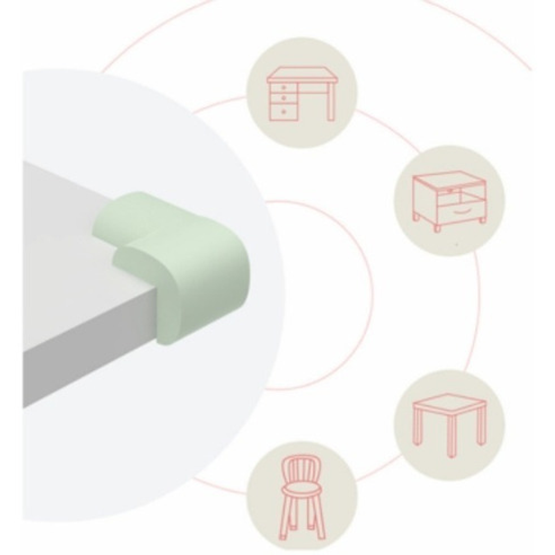 Protectores Esquineros Muebles Mesas Seguridad Bebés / Waos 7