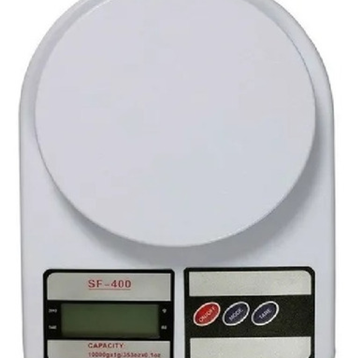 Balanza Digital Electronic Blanca Plástico 1g Electronic Función Tara Blanco 1