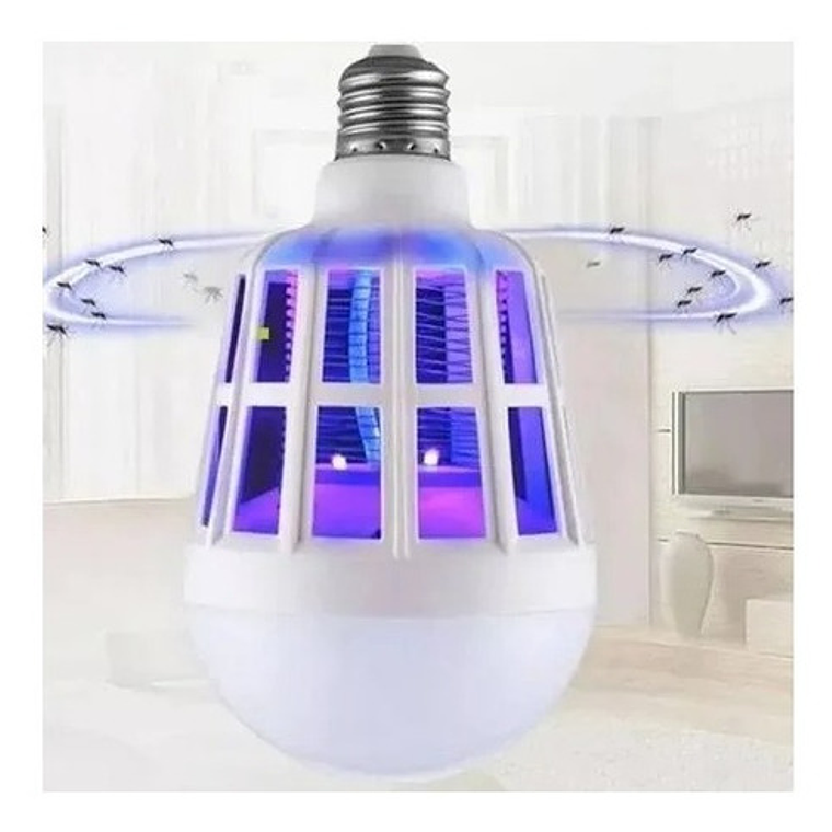 Ampolleta 2 E 1  Led Mata Moscas Mosquitos Bajo Consumo 3