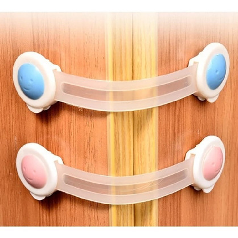 Pack 4 Seguros Traba Cajones Y Puertas Bebes  2