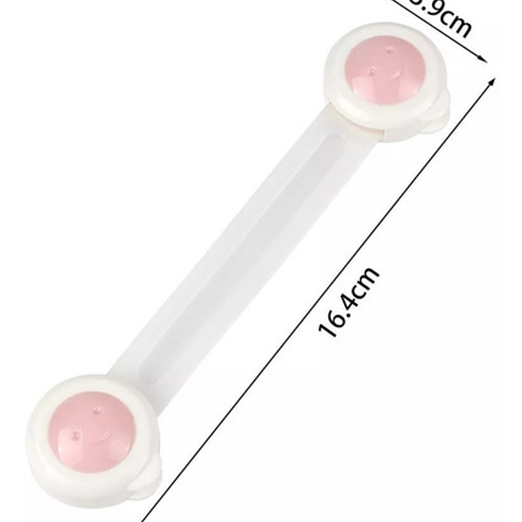 Pack 4 Seguros Traba Cajones Y Puertas Bebes  8