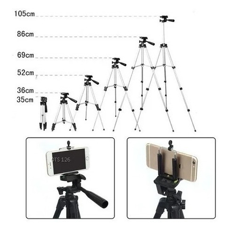 Trípode Cámara Celular Aluminio Youtube Tiktok / Waoscl 8