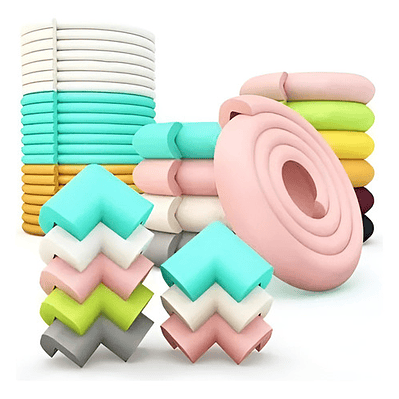 Kit Seguridad Protectores De Esquinas + Rollos Esquineros 2m