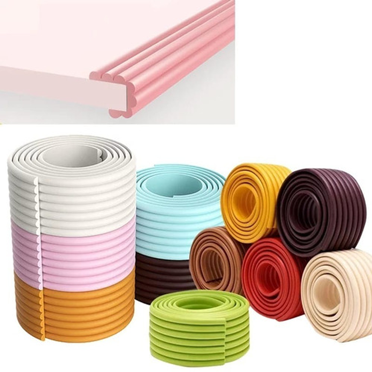 Kit Seguridad Protectores De Esquinas + Rollos Esquineros 2m 10