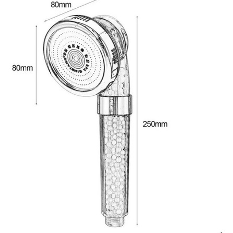 Eco Ducha Spa Cabezal Ducha Mango Ducha Telefono/ Waoscl 2