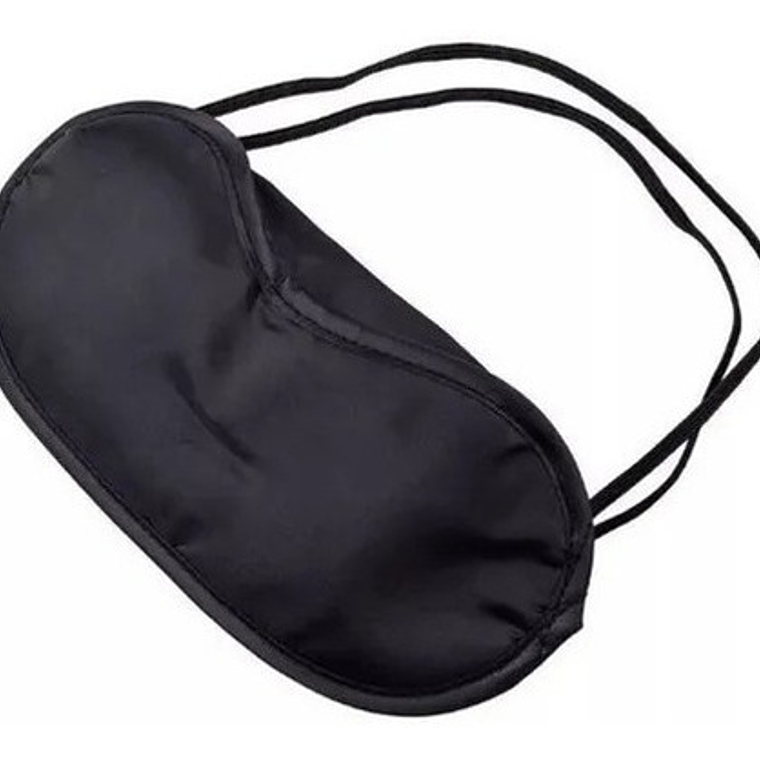 Antifaz Para Dormir Jia Nan Seda Negro Doble Elástico Descanso Mixta 2
