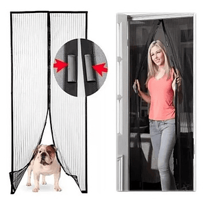 Pack 2 Cortina Mosquitera Cierre Imánes Puertas Ventanales