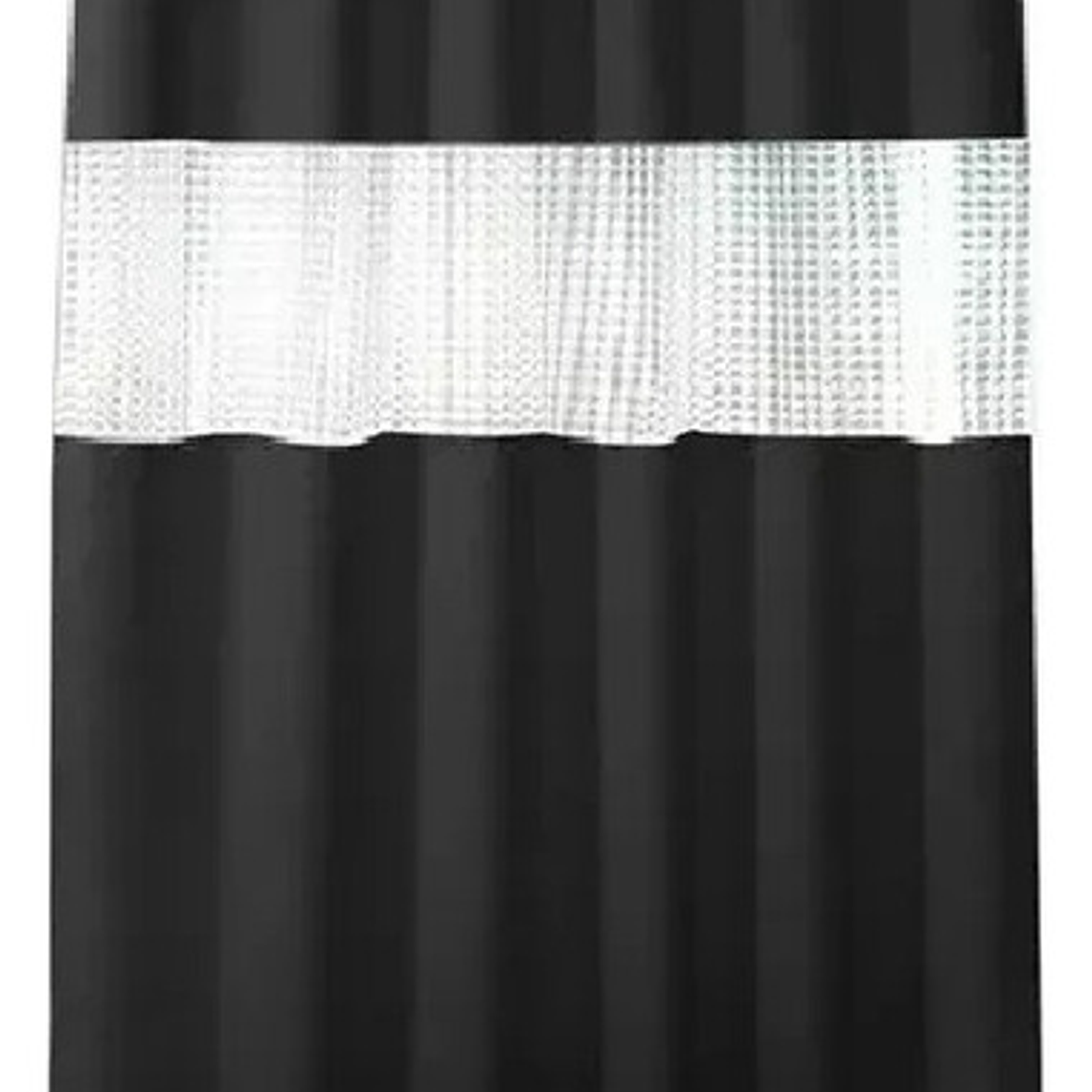 Cortina Ducha Baño 180x200 Elegante Negro /waos 1