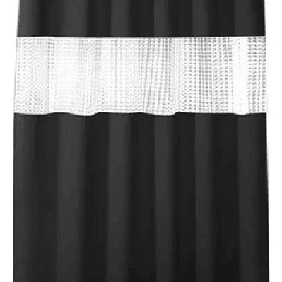 Cortina Ducha Baño 180x200 Elegante Negro /waos